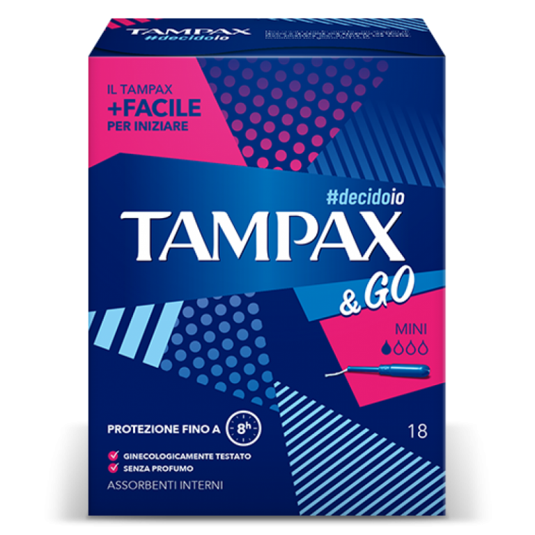 absorbent tampax & go mini  x18